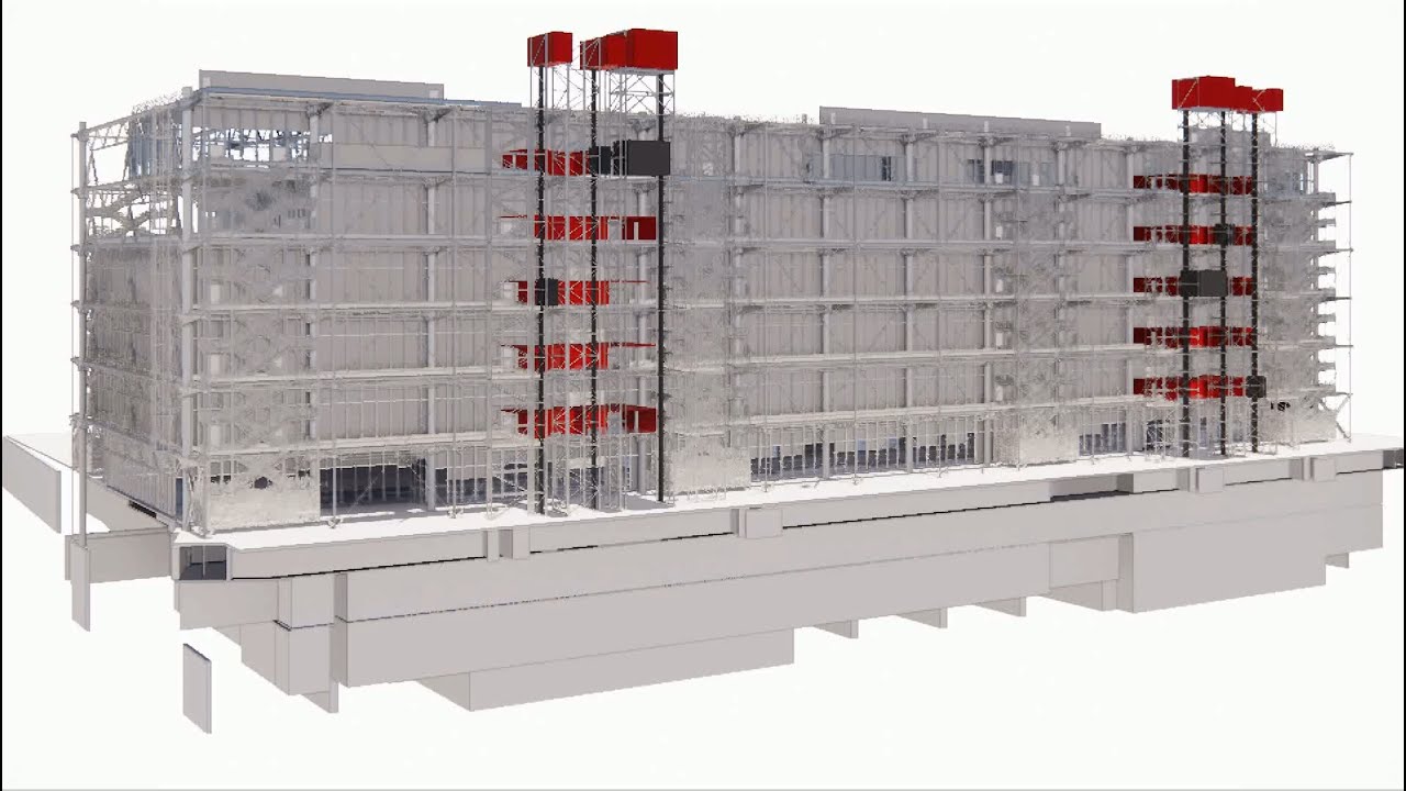 La structure du CentrePompidou