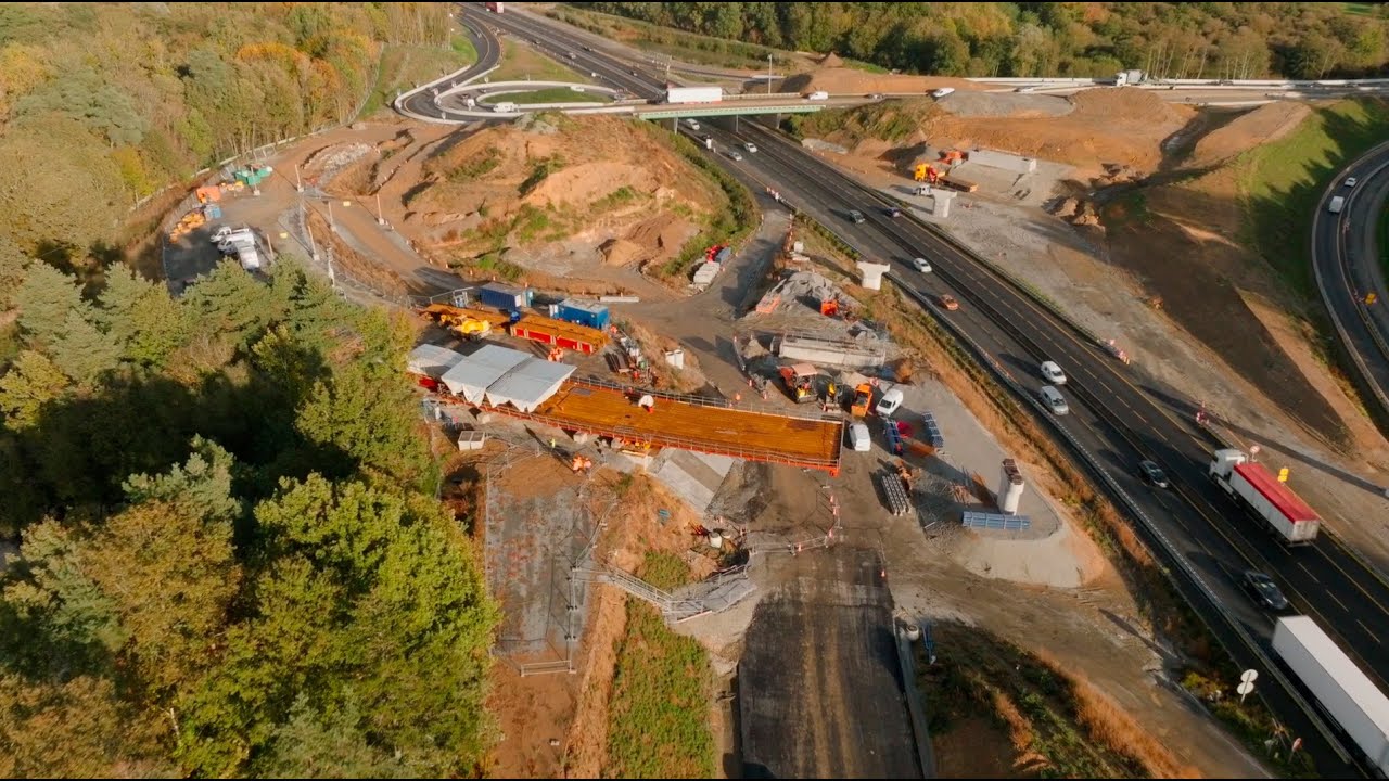 PORTE DE GESVRES   Premier lançage d'ouvrage